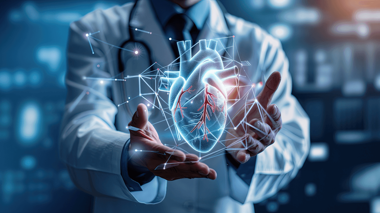 medical technology and treatment Diagnosis of heart disease and diseases of the cardiovascular system on the virtual interface. Image Credit: Adobe Stock Images/PT