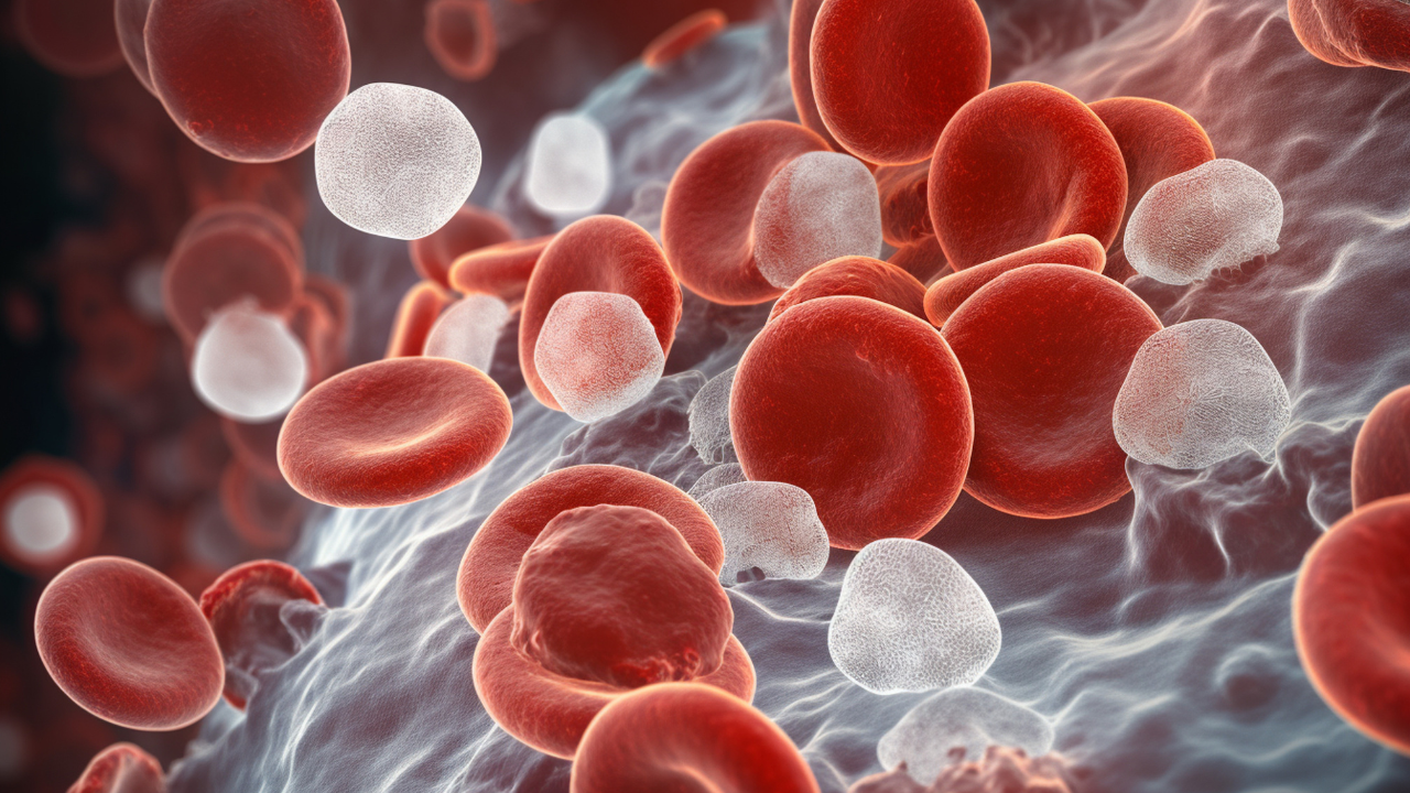 White blood cells in an autoimmune disease, AI Generative. Image Credit: Adobe Stock Images/Катерина Євтехова