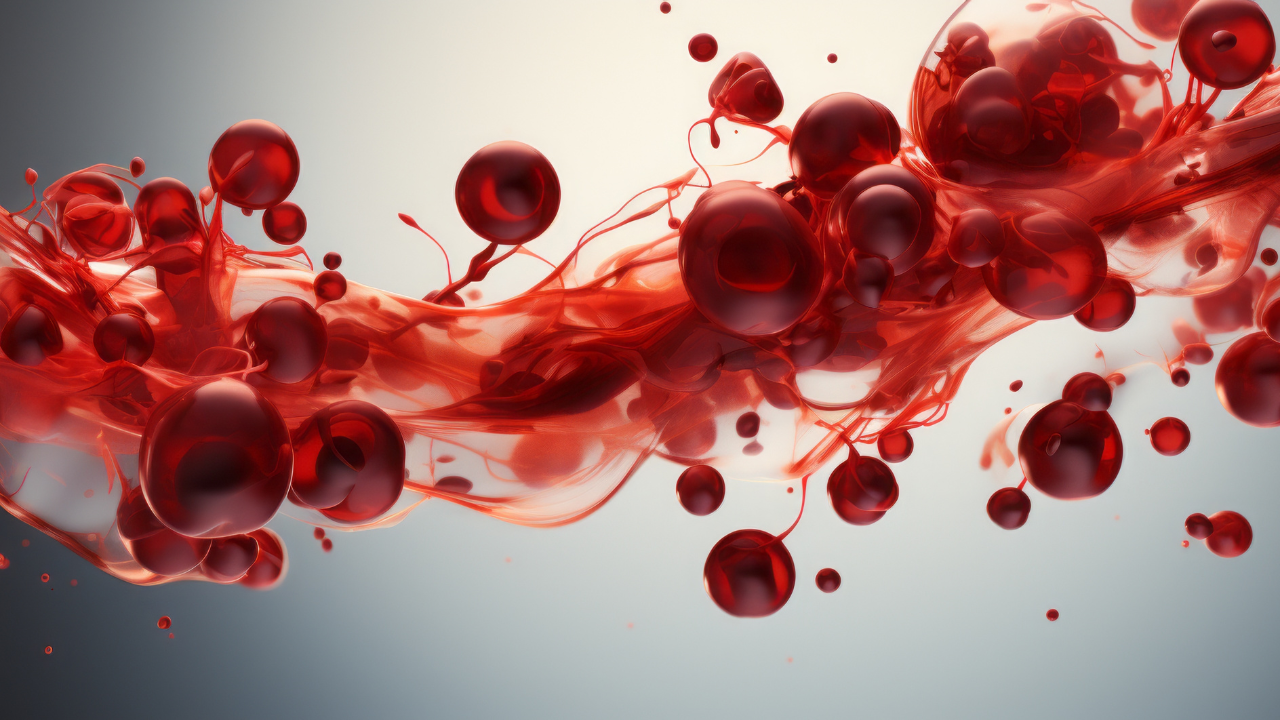Blood cell red 3d background vein flow platelet wave cancer medicine artery abstract. Red cell hemoglobin blood donate anemia isolated plasma leukemia donor vascular system anatomy hemophilia vessels. Image Credit: Adobe Stock Images/Максим Зайков