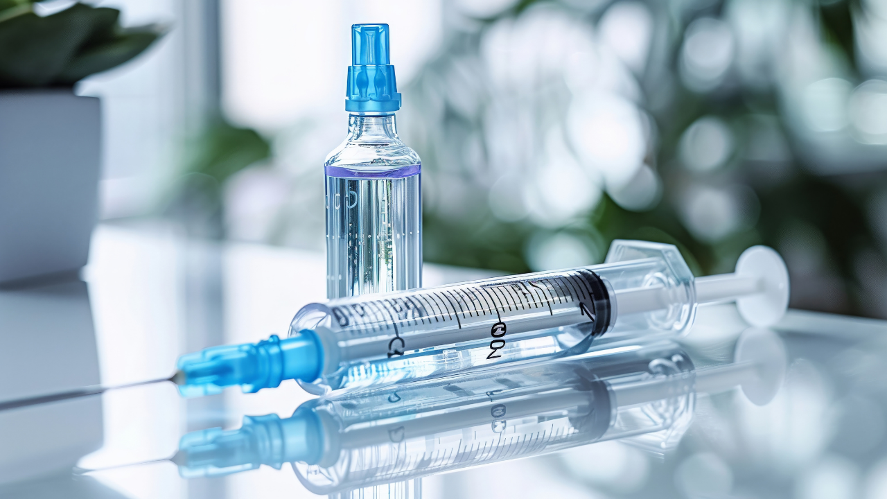 Insulin pen and needles minimal clean background bright studio lighting emphasizing the medical design and use. Image Credit: Adobe Stock Images/KN Studio 