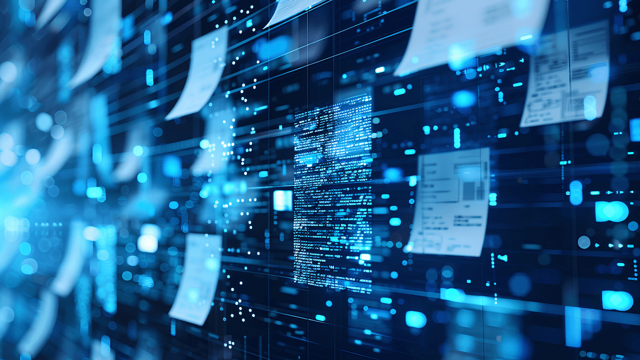 Artificial Intelligence in Document Analysis, the role of artificial intelligence in document analysis with an image portraying machine learning algorithms extracting data from unstructured documents. Image Credit: Adobe Stock Images/suldev