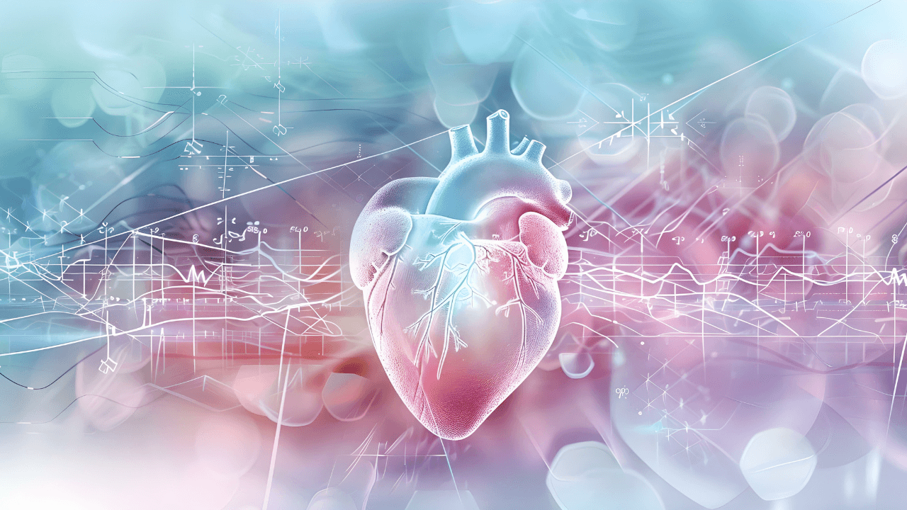 Medical heart health care background with human heart cardiogram. Concept Medical Science, Heart Health, Cardiogram, Health Care, Human Anatomy. Image Credit: Adobe Stock Images/Anastassia