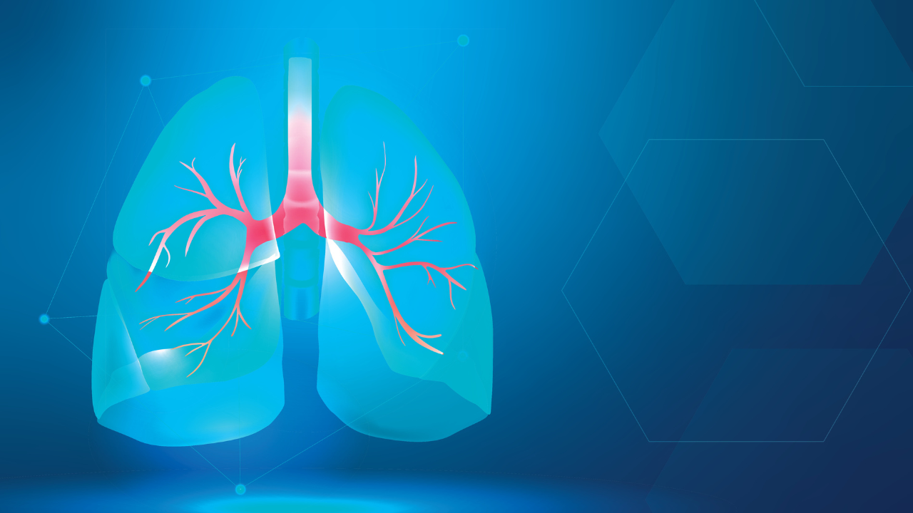 Lung banner vector for respiratory system smart healthcare. Image Credit: Adobe Stock Images/Rawpixel.com