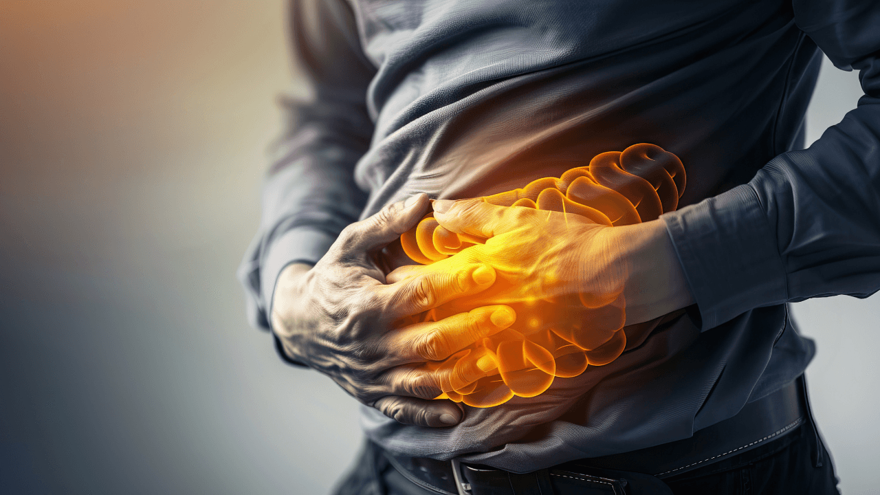 Hepatitis: The Jaundice and Abdominal Pain - Picture a person with highlighted liver showing inflammation. Image Credit: Adobe Stock Images/Lila Patel